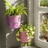 Creative Wall Hanging Succulent Vase Mould Silicone Mold for Handmade Home Decoration Textured Planter Making Mold