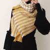 Novo 2022 Inverno Quente Pashmina Cashmere Cachecol Feminino Masculino Xadrez Colorido Designer Neck Wrap Cachecóis de Malha Borla