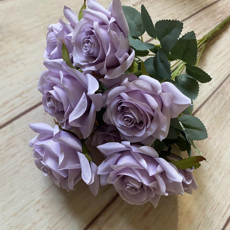 Bouquet Artificial Rose For Photography Prop And Home Wedding Gift Decoration