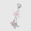 Adorable Multicolor 3D Butterfly Acrylic Bow Keychain Charm