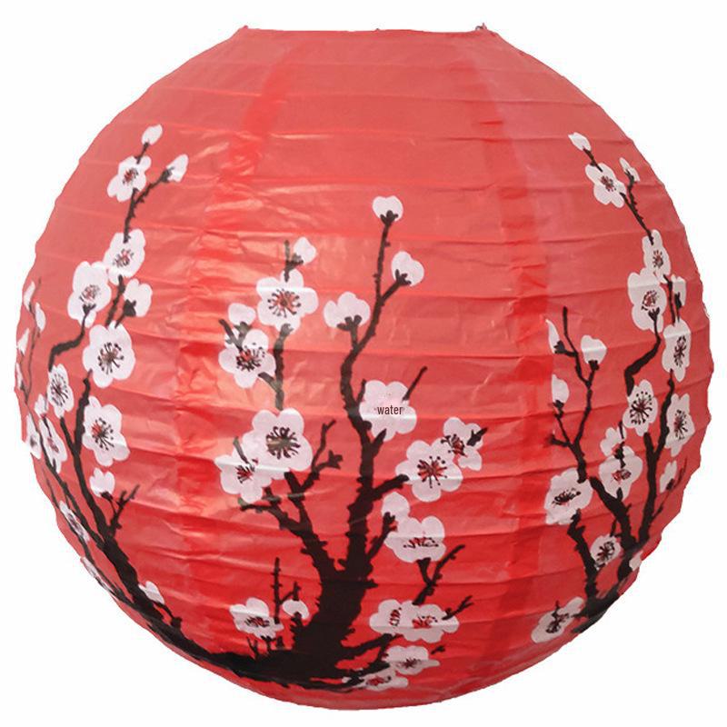 

Бумажные фонарики в старинном стиле с изображением цветущей сливы: Круглые складные фонарики для украшения китайских свадеб и фестивалей 12 inches 30 cm