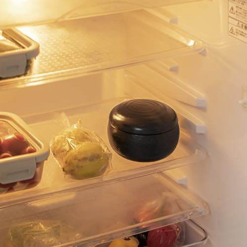 &NE Banko Ware Rice Container, Small, Hare to Ke (Special Occasions), Black, Holds 1 Serving (0.5 cups), Made in Japan, Ceramic, Microwave and Oven Sa