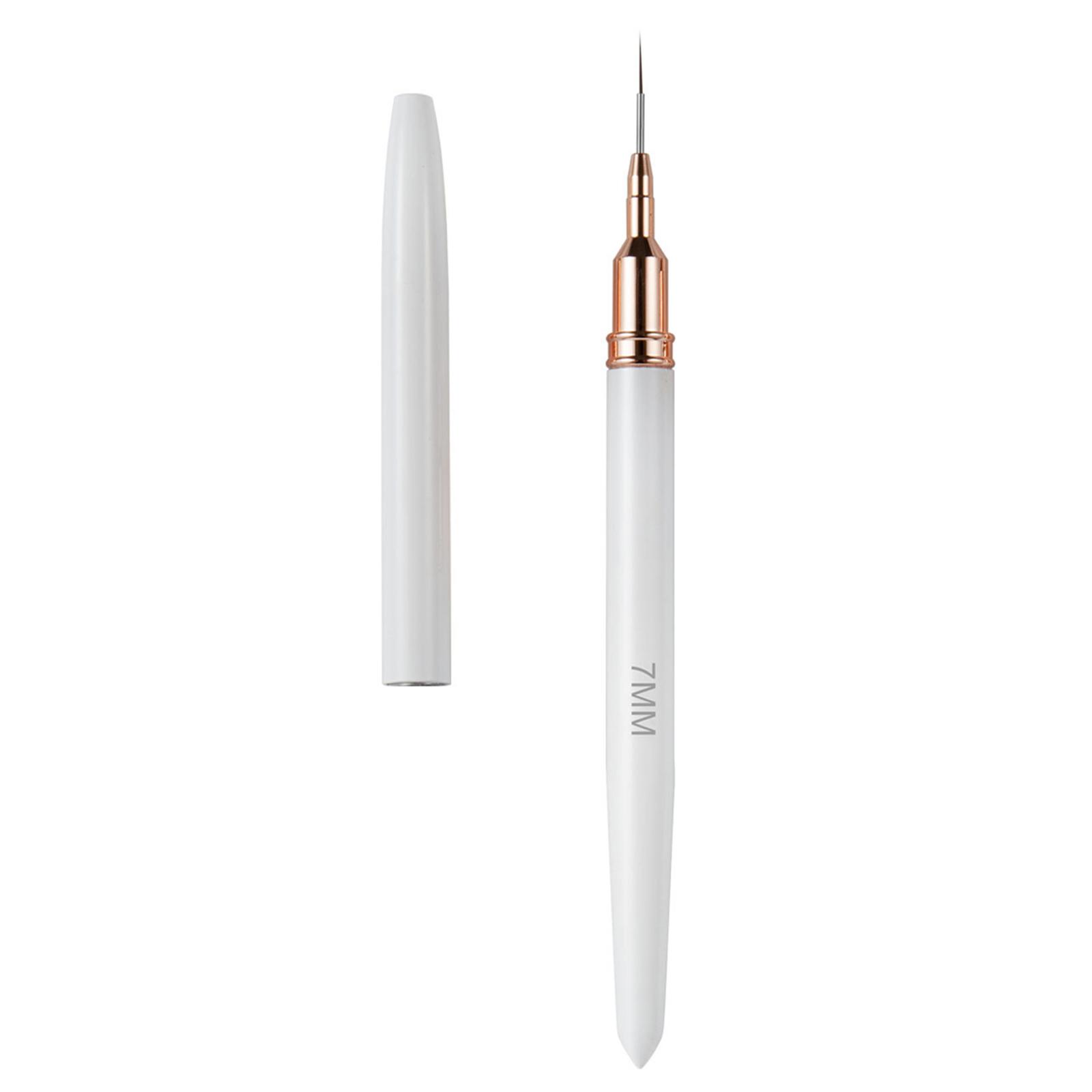 

Кисть для подводки ногтей Ручка для росписи ногтей Кисть для рисования французских полосок Ручка для росписи ногтей Кисть для маникюра Инструмент 8 белый