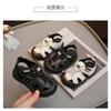 Toddler Baby Boy Closed Toe Anti Kick Non Slip Soft Sole Walking Sandals