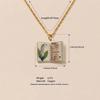Enamel Book Pendant Necklace, Vintage Small Book Charm for Women