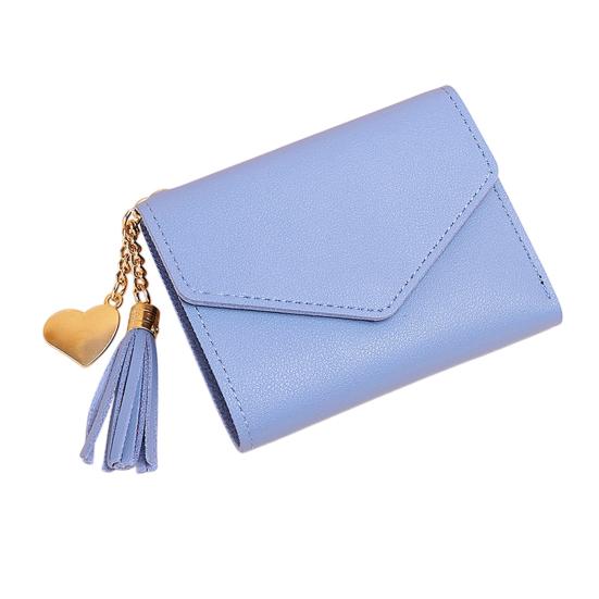 Women Slim Card Wallet Short Long Wallet with ID Window Zippered Coin Pocket Card Holder Wallet for Travel Shopping