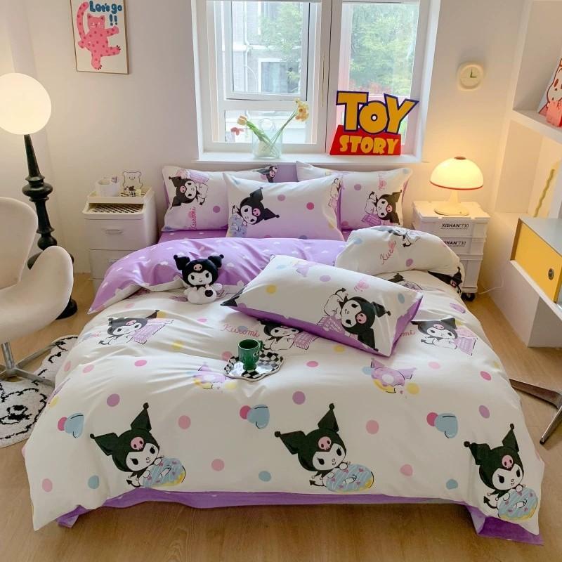 Bed Three-Piece Set, Digital Printing Cartoon Series Double-Sided Printing Three-Piece Set