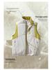 Lightweight Color Block Stand Collar Winter Warmth Vest with Zipper