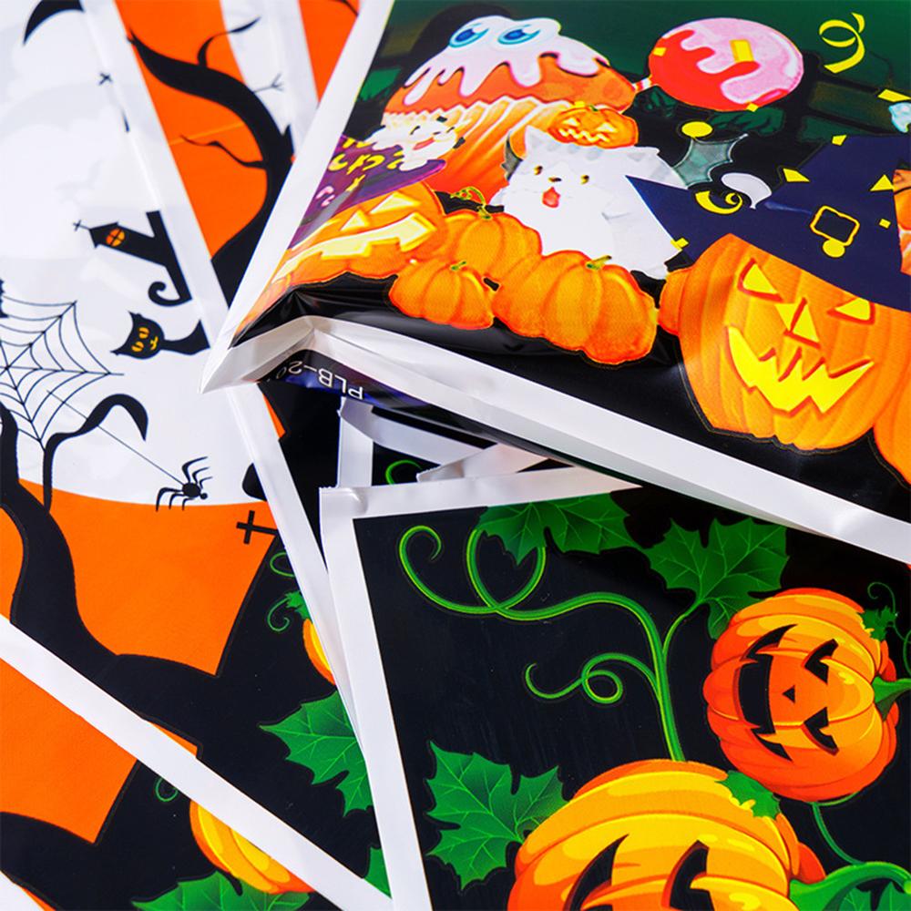 10Pcs Halloween Gift Candy Bags Pumpkin Skull Bat Trick or Treat Cookies Bag Candy Packaging Halloween Party Favors Supplies