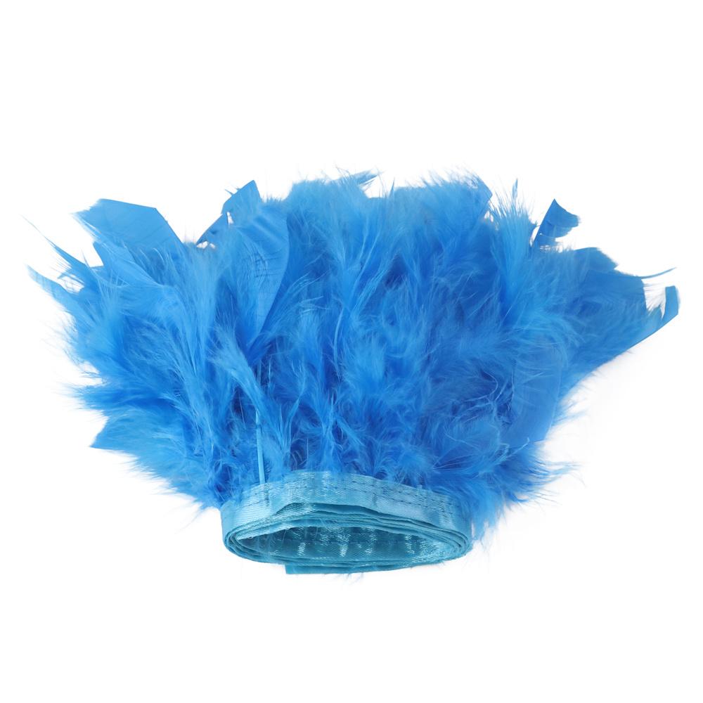1Yard Natural Turkey Feathers Trim 10-15Cm Fluffy Feather Ribbon For Crafts Accessories Wedding Party Clothing Sewing Decoration