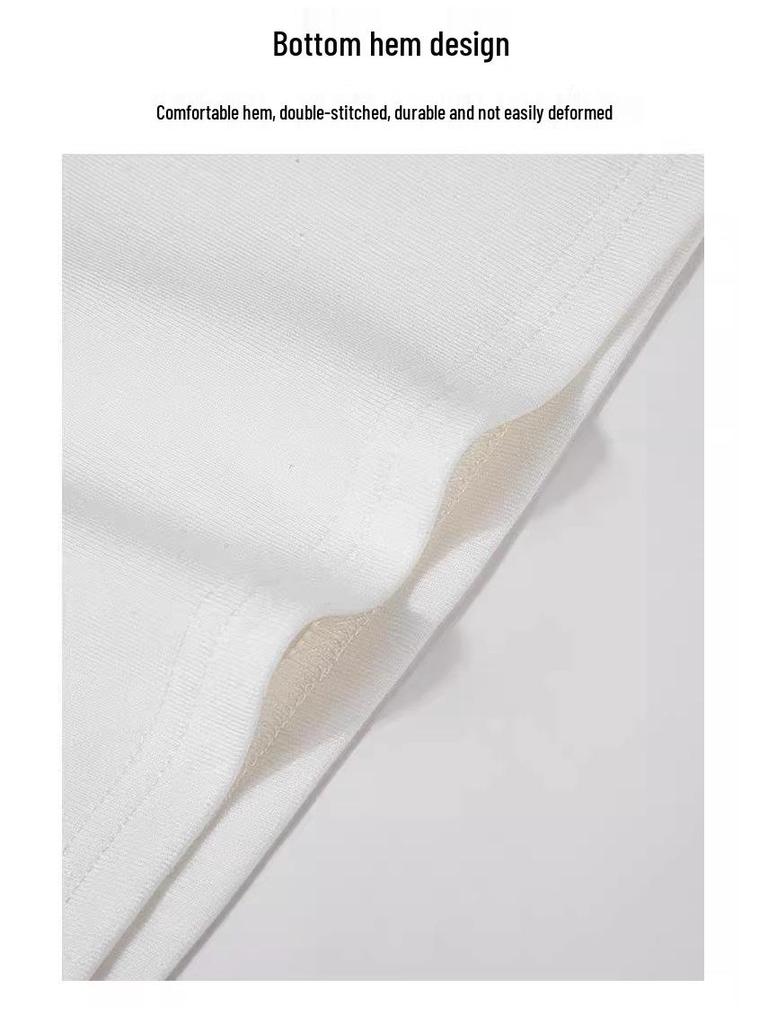 Women's Slim Fit White V-Neck Long Sleeve Base Layer Top with Velvet, Perfect for Autumn and Winter