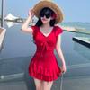 Costume da bagno intero snellente per pancia taglie forti da donna - Costumi da bagno modesti, eleganti, stile vestito per vacanze e terme