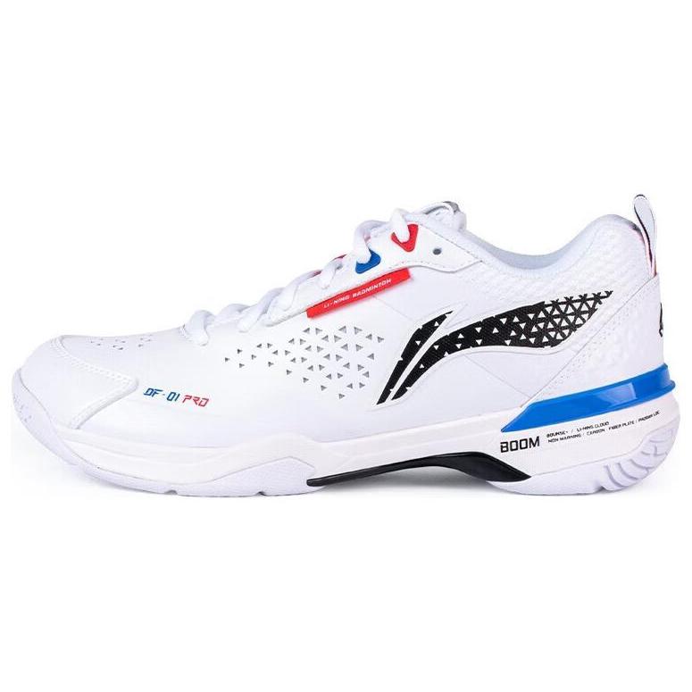 New LiNing Blade Pro Cushioned Slip Resistant Abrasion Resistant Low Top Badminton Shoes Unisex White AYAT005-1