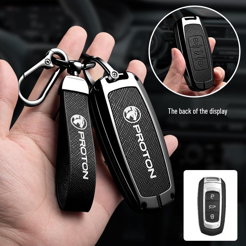 Proton X70 Key Cover: Customizable Car Key Case with Proton Logo.