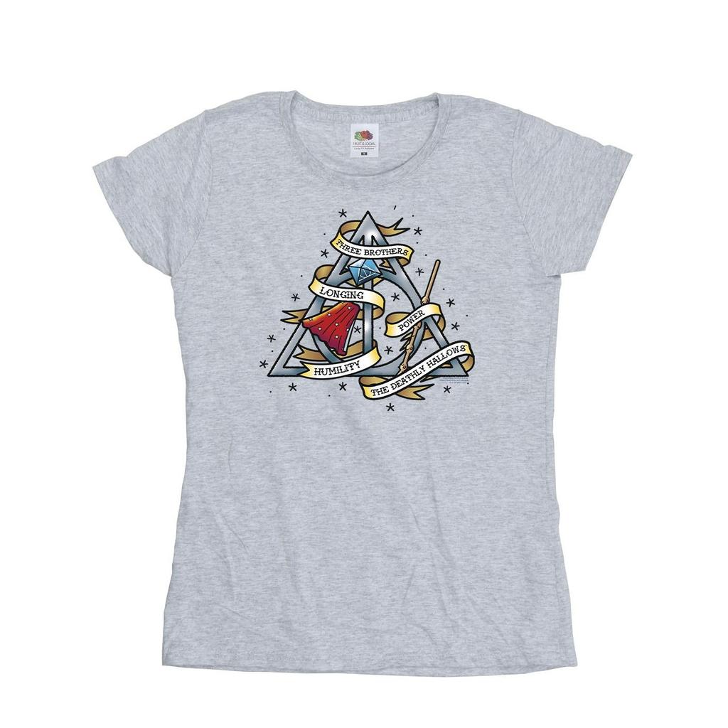 Harry Potter Womens/Ladies The Deathly Hallows Cotton T-Shirt