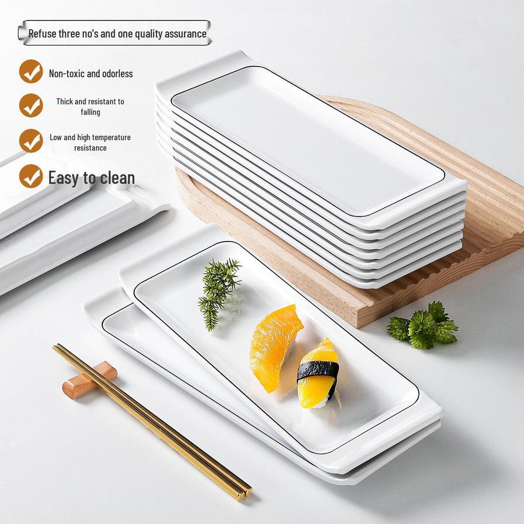 Xiangyuanmei Rectangular Melamine Sushi Dining Plate