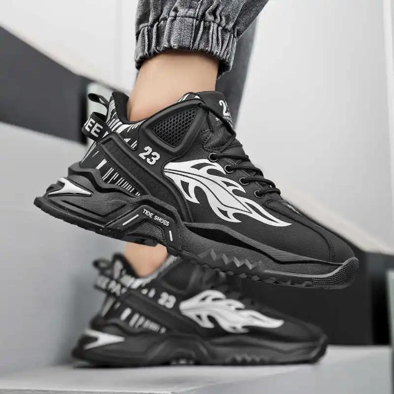 Round Foot Winter Men's Shoes Sneakers Black Casual Men's Shoes Summer Sneakers Tennis Boots Man Sport 2025 Suppliers Gym