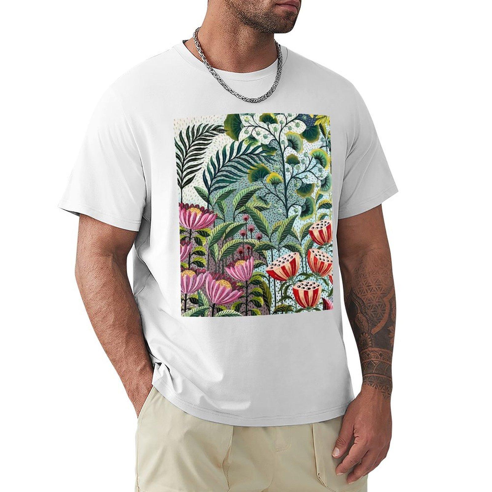 lotuses and lilies TShirt sweat customs anime t shirts shirts men S