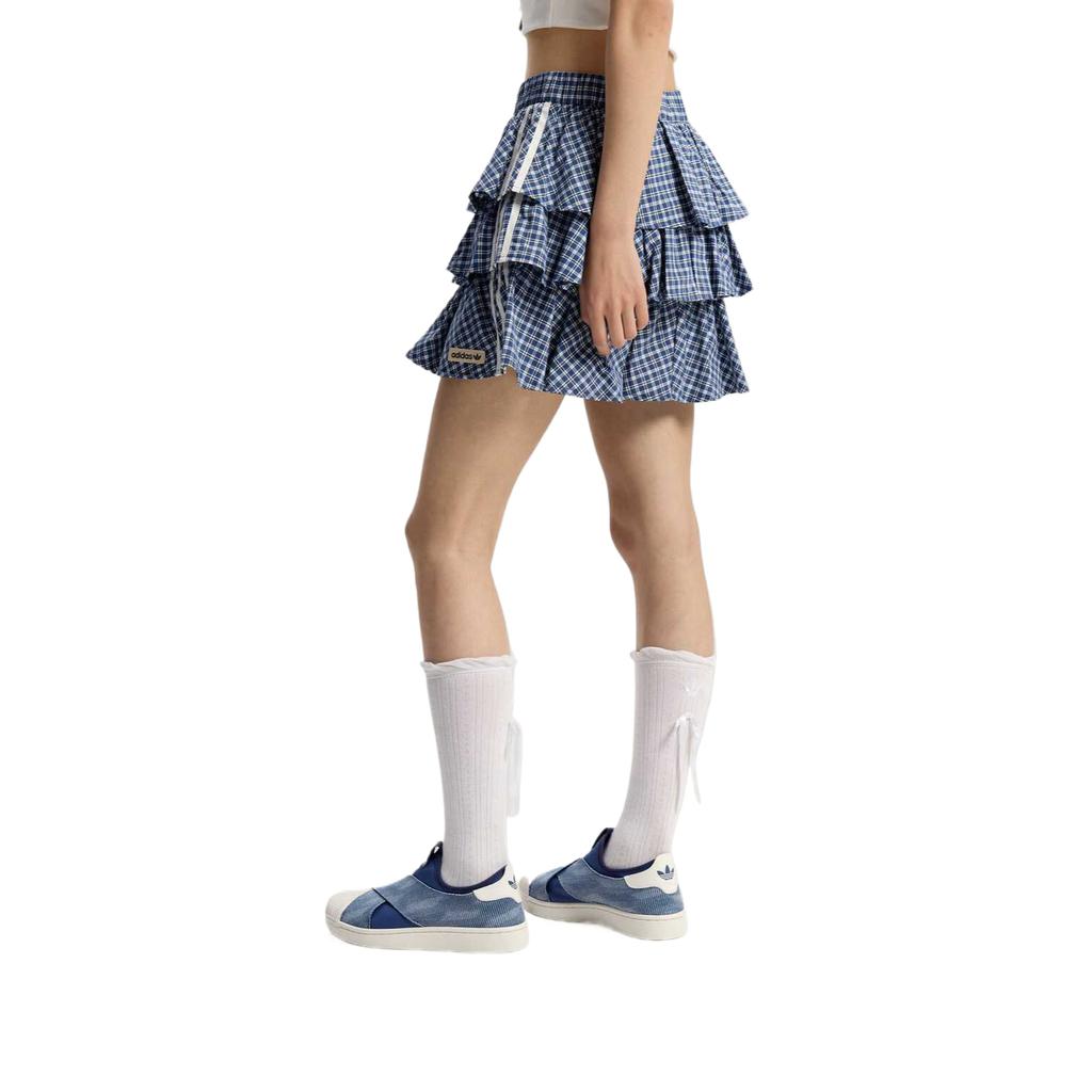 Adidas Originals Ss26 Sporty Lifestyle Plaid Simple Casual Skirt Women skirts KU9398
