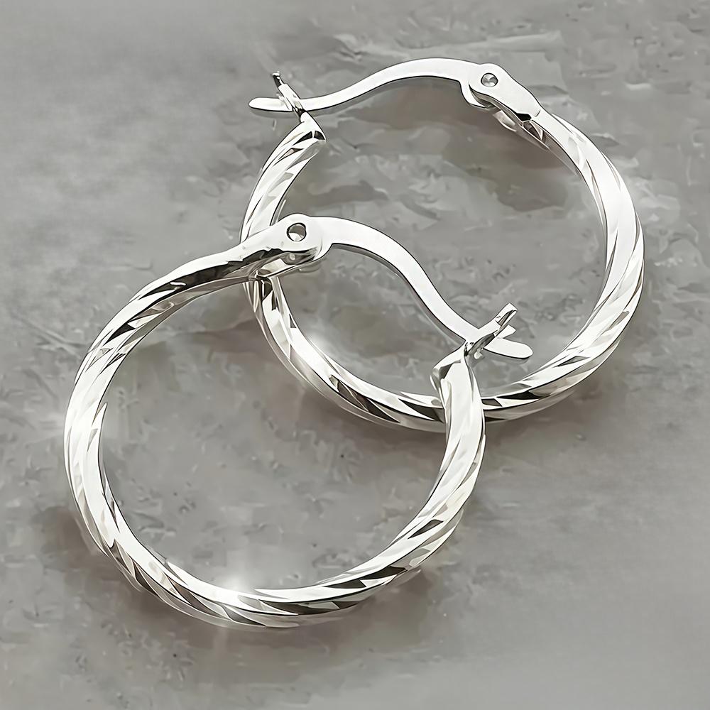 High-quality Stainless Steel Hypoallergenic Hoop Earrings, Comfortable and Versatile, Simple and Elegant, Fashionable Women's Earrings