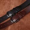 3.8Cm Wide Vegetable Tanned First Layer Cowhide Leather Washed Retro Casual Belt Men'S Pin Buckle Men'S Belt Men'S