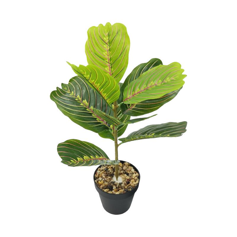 Nordic Style Luxury Fiddle-Leaf Fig Faux Plant - Dragonfly Leaf Potted Tree