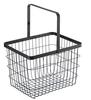 Yamazaki Tower Laundry Wire Basket, Medium, Black, Approx. W41 x D30 x H26.5cm, with Handle, 3161