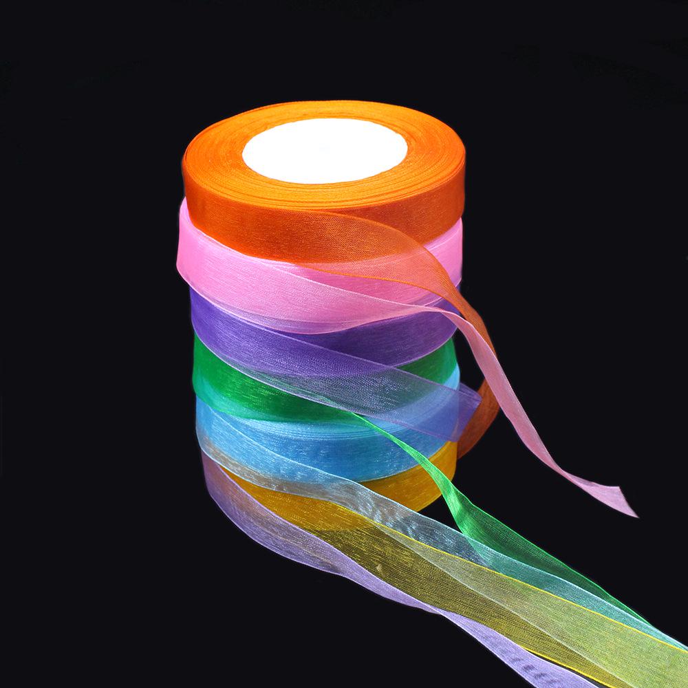 

2.5cm Pale Snow Flower Packaging Ribbon for DIY Hair Accessories