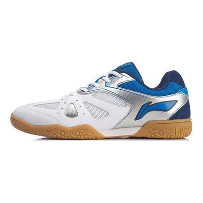 Li Ning Eagle Eye Lage Top Hardloopschoenen Unisex Sneakers Zilver Blauw APTP003-1