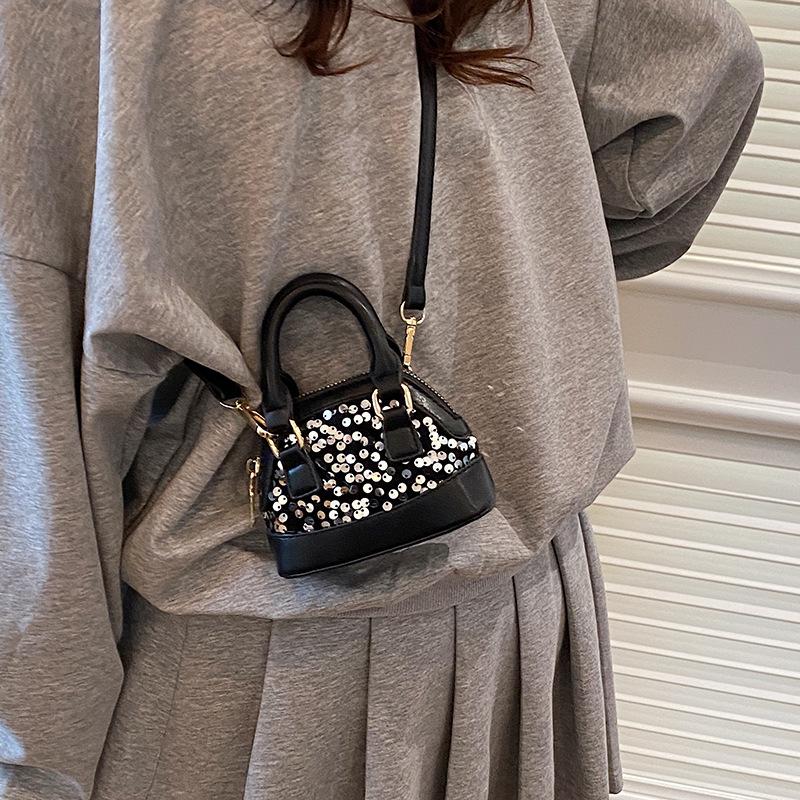 Mini Sequined Small Bag Summer 2025 Mori Fashion Niche Shoulder Bag Women's Versatile Messenger Shell Bag Tide
