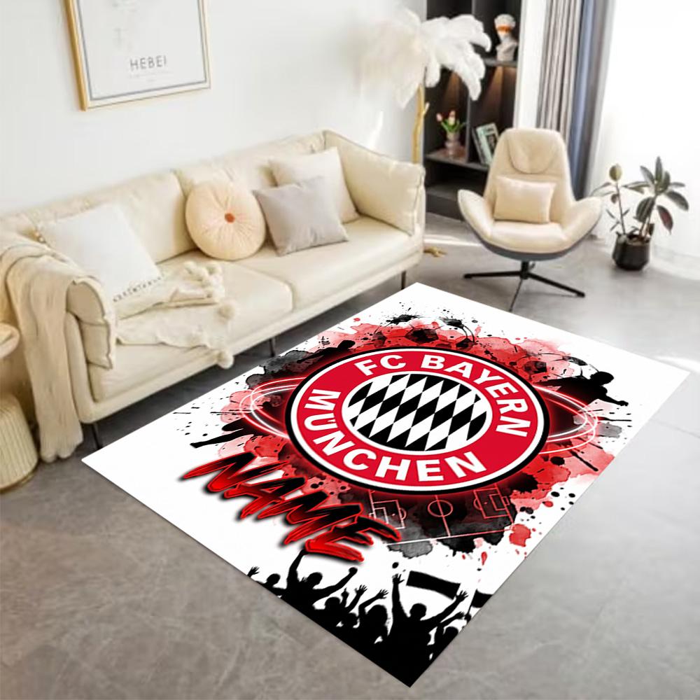 Bayern Munich Fan Artwork Carpet Suitable for Outdoor Foyer Living Rooms Game Room Antislip Carpet Office Home Decor