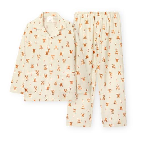 

[ORCITE] Hotdog Bear Long Sleeve Pajama Set G219 [Shipped from Korea] 100% Authentic S
