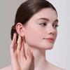 Silver One-Touch Earrings Size L RA24B16T