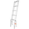 Scaletta per Pontile in Alluminio Scaletta Ribaltabile per Pontile Barca 5 Gradini con Carico 350lbs