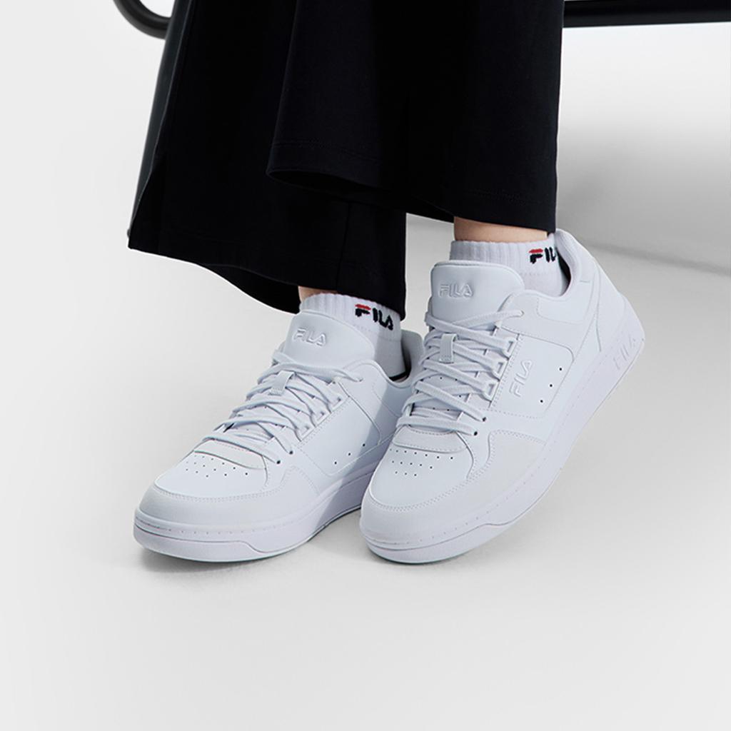 FILA Targa Comfortable Fashion Durable Low-Top Skate Shoes Women sneaker FILA-White F12W512210FWT