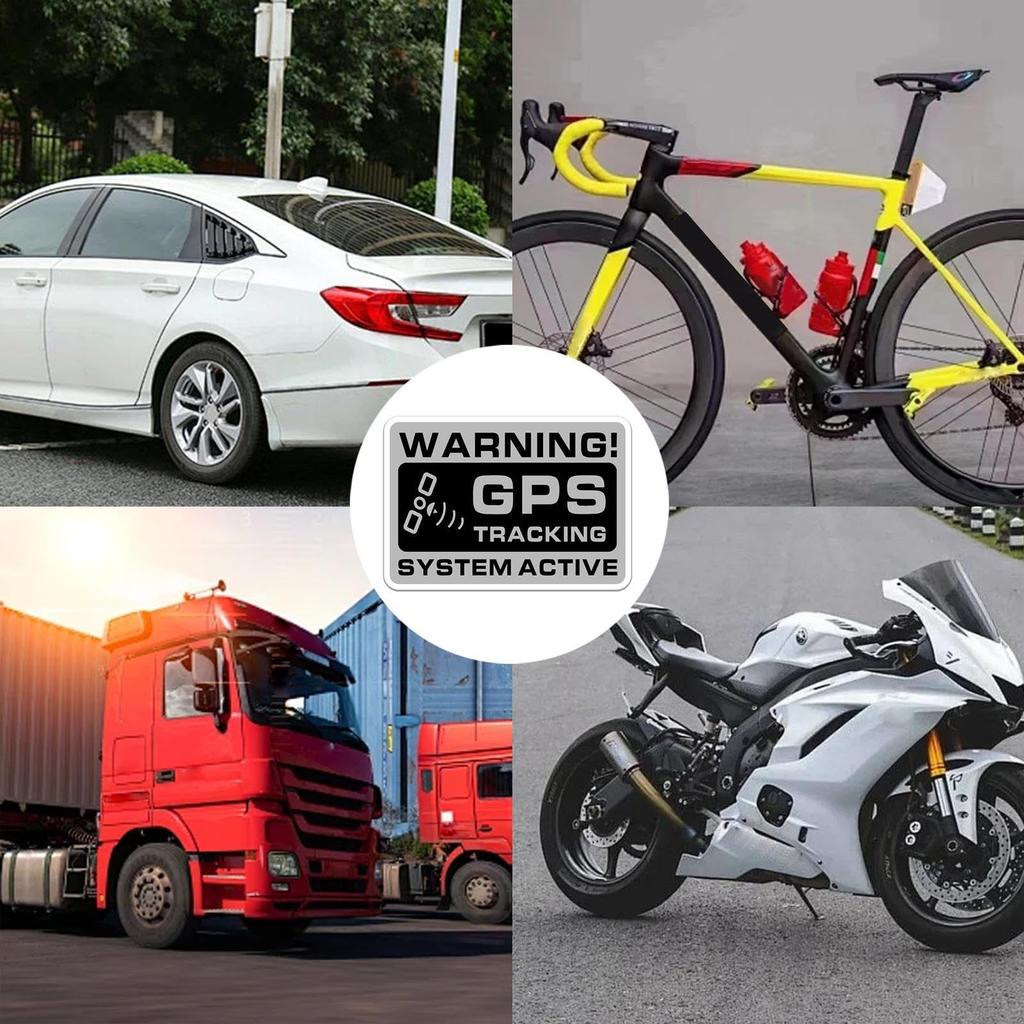 GPS Tracking Stickers, GPS Tracker Stickers - 10 Warnings for
