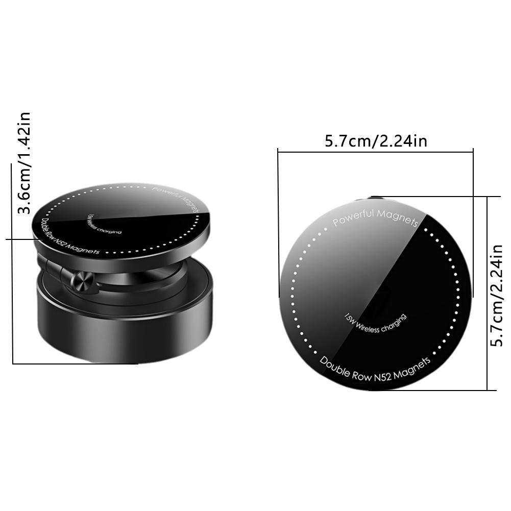 Vacuum Suction Car Phone Holder Folding Double Sided Magnetic 360 Degree Rotation Car Navigation Phone Bracket Holder Accessorie