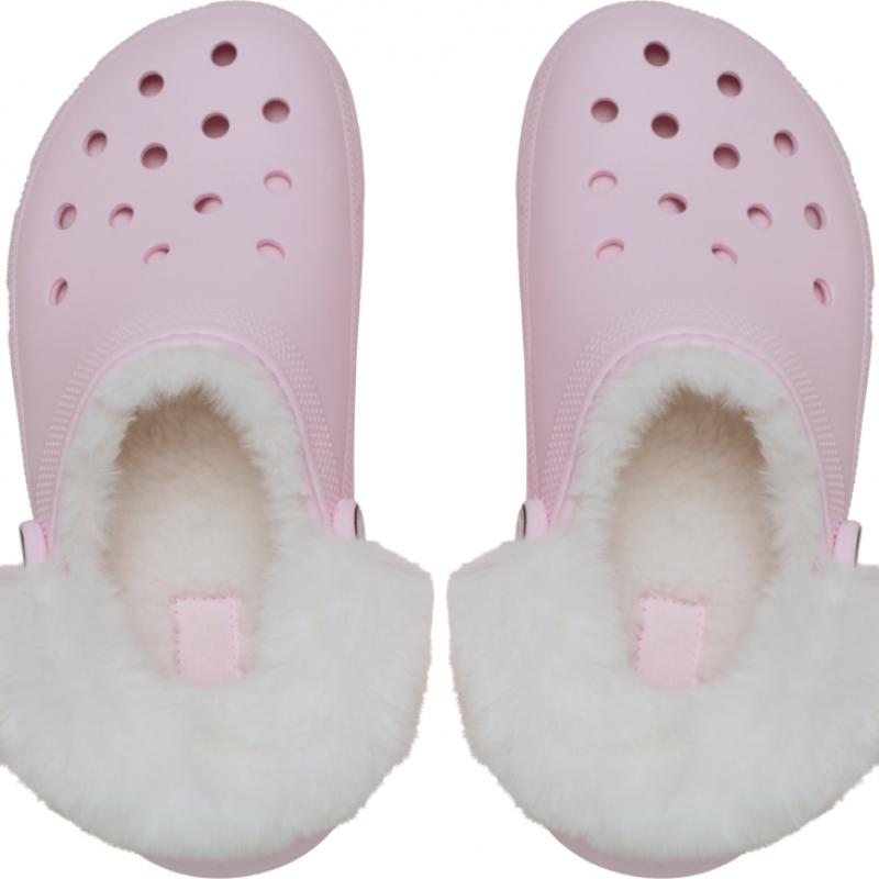 Crocs Classic Platform Fuzz Lined Clogs 212854 6zw