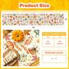 Pumpkin Buffalo Plaid Fall Table Runner, Fall Maple Leaves Kitchen Dining Table Runner Decoration for Thanksgiving Party Decor 13x72 Inch