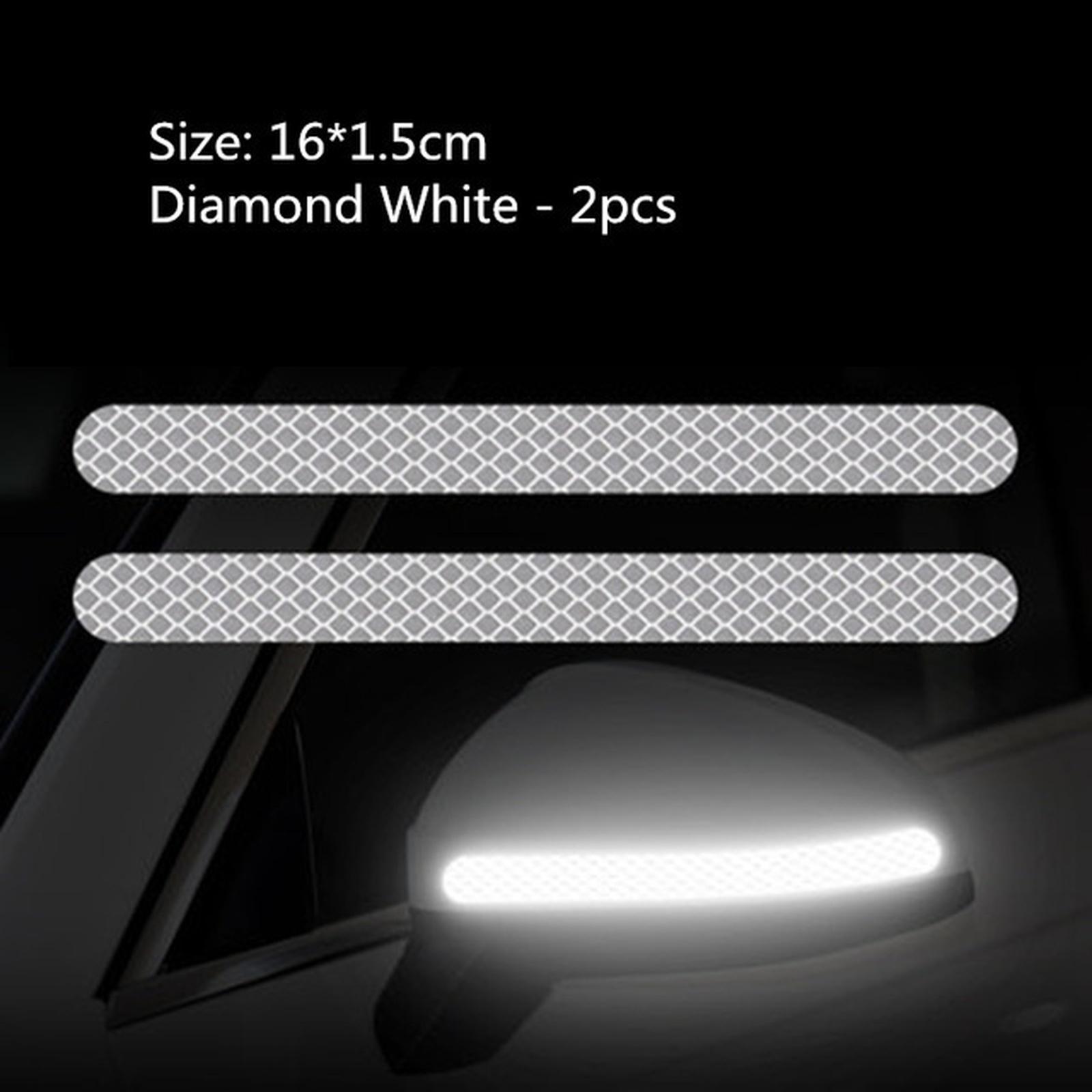 

Car Stickers Strong Reflective Decoration For Corolla Rearview Mirrors Motorcycles one size білий