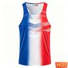 Gilet sportivo da maratona uomo donna magliette da uomo canottiere Gilet da corsa da uomo con gradiente a strisce traspirante Maglietta da uomo senza maniche