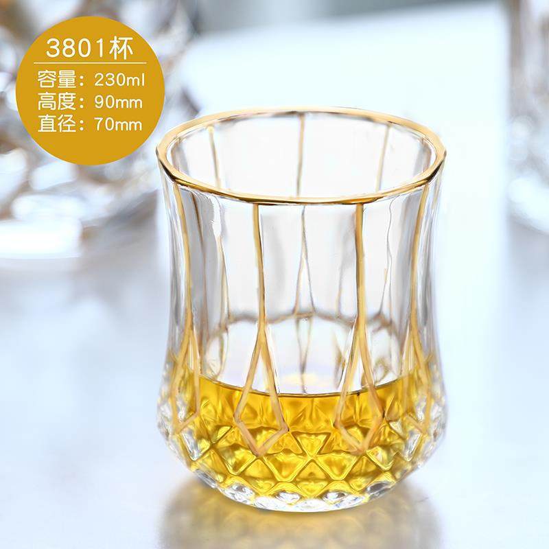 Crystal Cup, Painted Gold, Whisky Cup, Foreign Wine Cup, Phnom Penh Cup, White Wine Cup, White Wine Cup, Juice Cup,