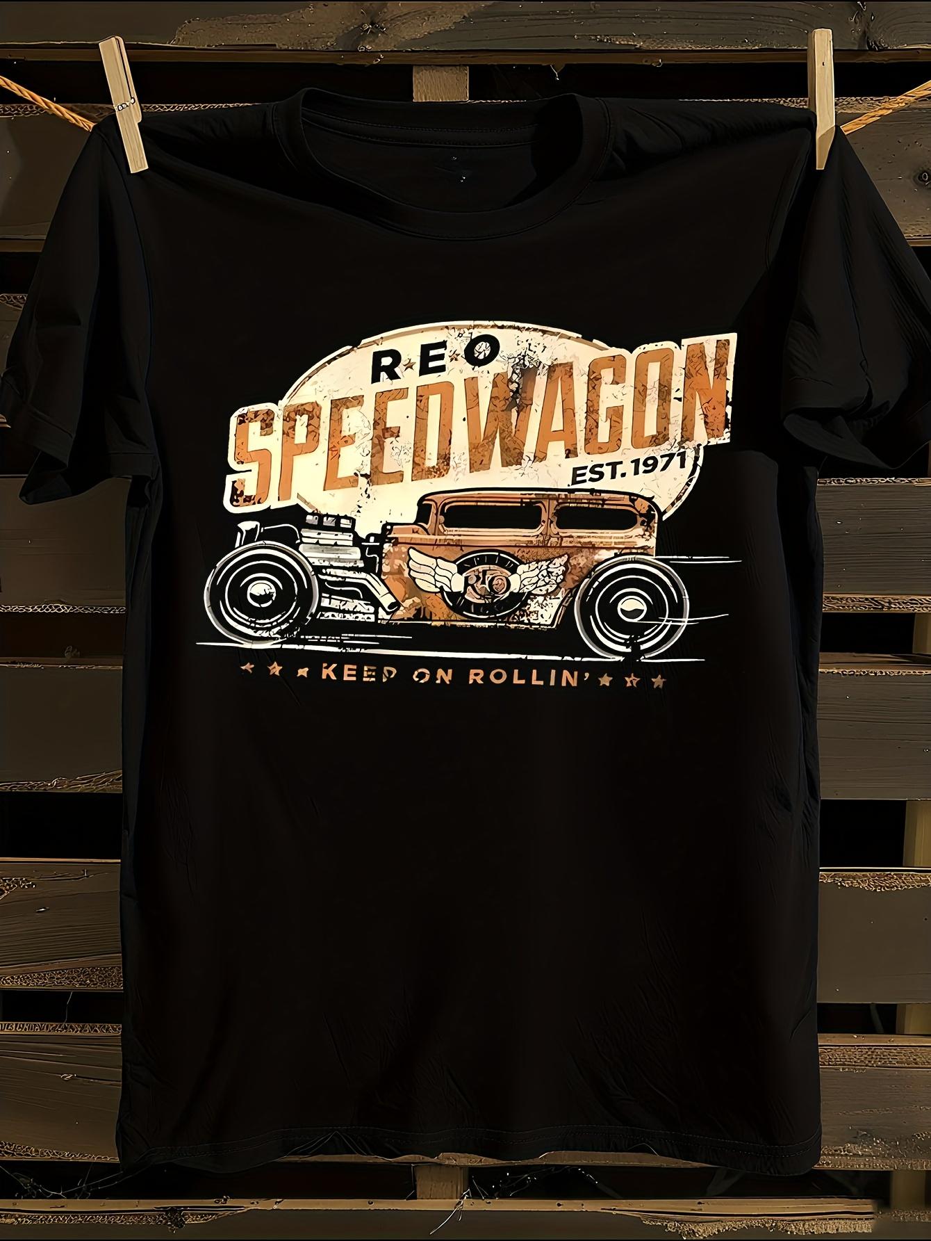 Vintage 1971 REO Speedwagon Logo and Classic Car Graphic ... S