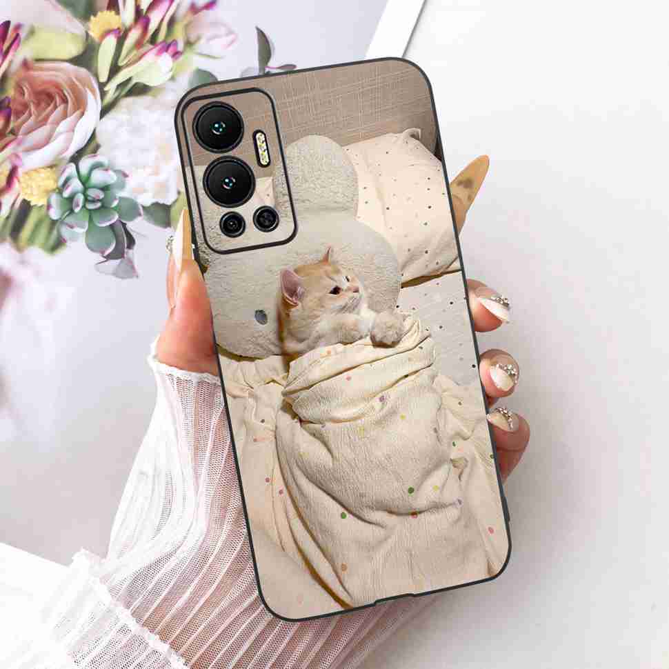 For Infinix Hot 12 Case 2022 Animal Painted Cover Soft Silicone Phone Case For Infinix Hot 12 Hot12 X6817 X6817B Shell
