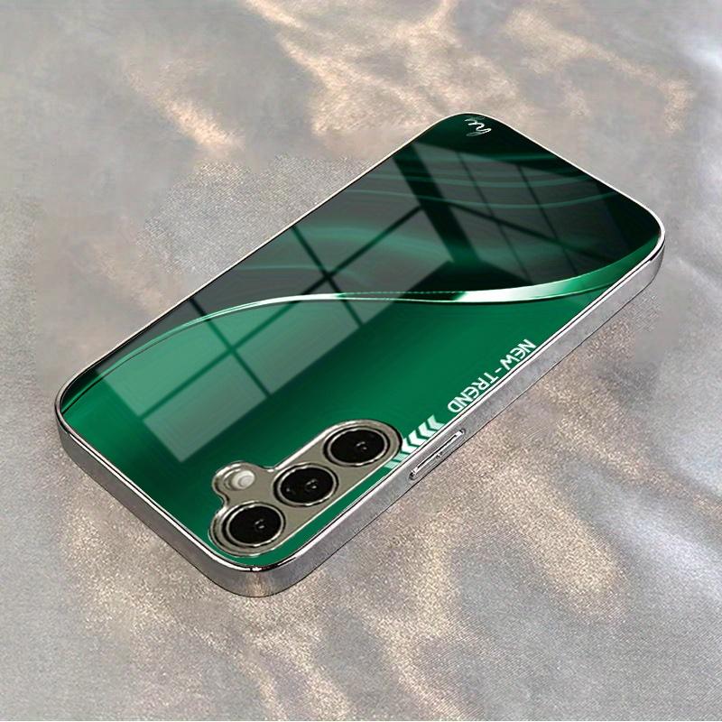 New Dark green texture Exquisite PhoneCase for Samsung Galaxy S26 S25 S24 S23 S22 S21 FE Ultra Plus  Men women Built-in glass
