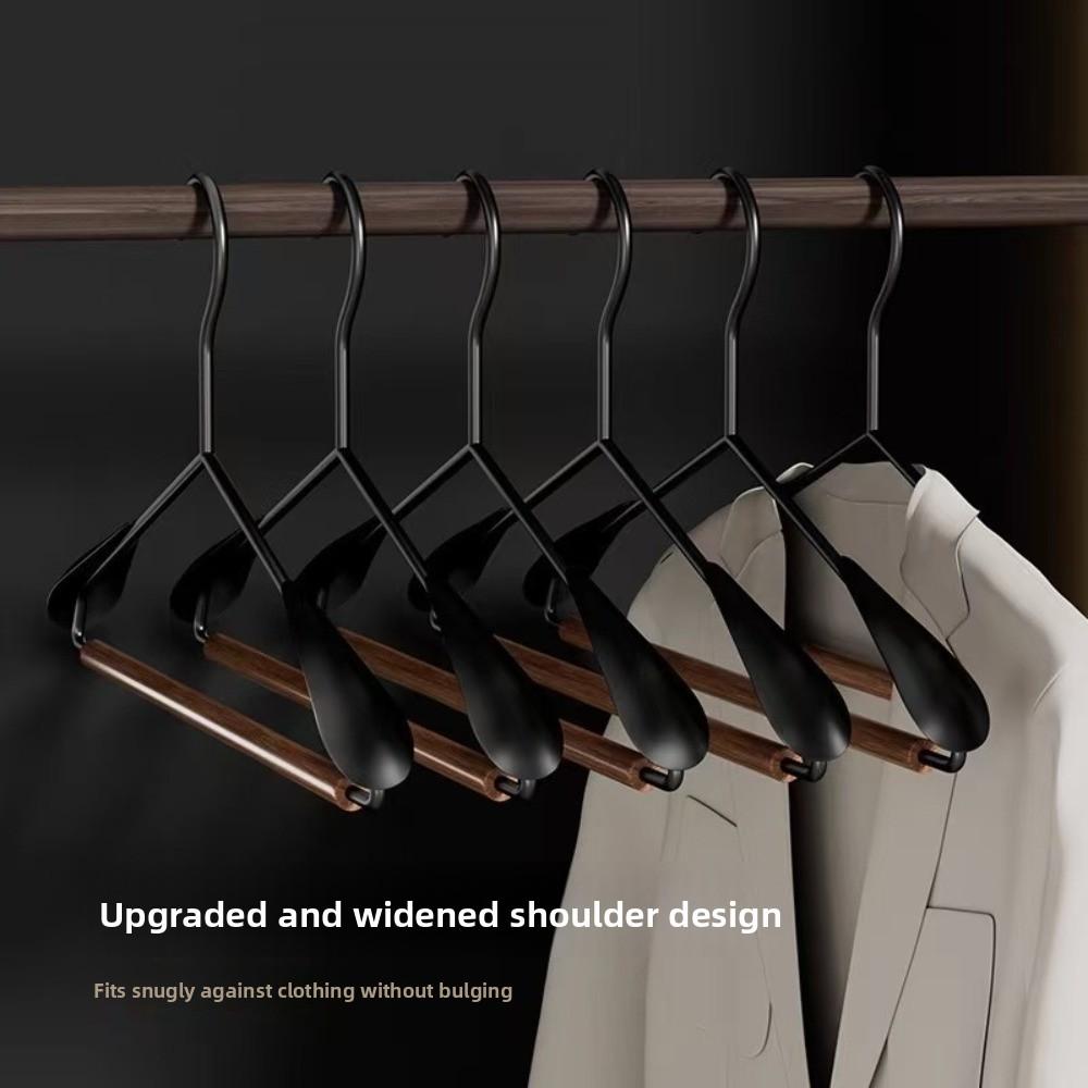 3PCS Vintage Ironwork Clothes Hanger Thickened Anti Slip Hanger Wide Shoulder Hanger  Household Use