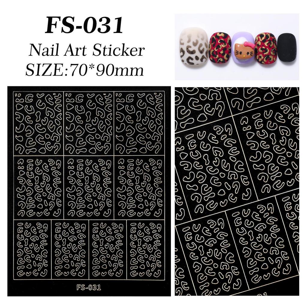 Rhombus Plaid Fish Scale Nail Art Stencil Stickers - Versatile DIY Hollow Template