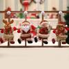 Christmas Tree Ornaments: Dancing Santa, Snowman, Deer, Bear Cloth Doll Pendants