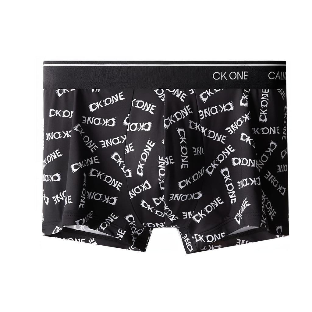 Calvin Klein Logo Lightweight Breathable Fitted Boxer Briefs Men underwear Black NB2225-1BW