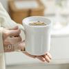 Exquisite Dehua Porcelain Tea and Water Separation Cup for Office and Home Use